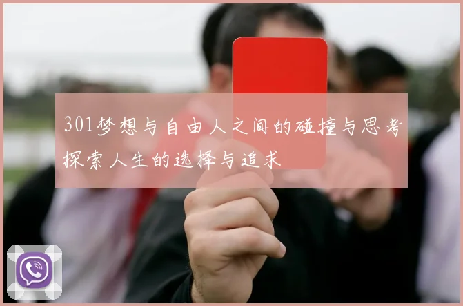 301梦想与自由人之间的碰撞与思考探索人生的选择与追求